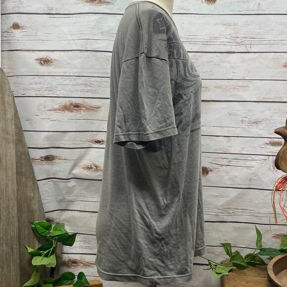 Hurley Gray Short Sleeve Graphic Tee Shirt TShirt Large Lightweight Soft - Picture 3 of 8